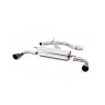 VW Golf GTi Mk6 - Non-Resonated (Louder) Cat-Back Exhaust System with Black GT100 Trims - Cerakote Black - 100 - GT