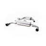 VW Golf GTi Mk6 - Resonated (Quieter) Cat-Back Exhaust System with Black GT100 Trims - Cerakote Black - 100 - GT