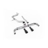 VW Golf GTD Mk6 TDI 170PS - DPF-Back Exhaust System with Dual Matt-Black Tips (GTI Style) - Cerakote Black