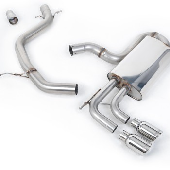 VW Golf Mk6 GT 1.4 TSI 160PS - Non-Resonated (Louder) Cat-Back Exhaust System with Polished Tips - Polished