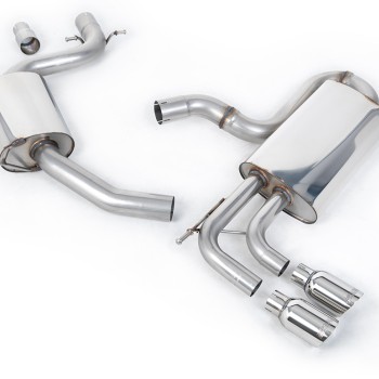 VW Golf Mk6 GT 1.4 TSI 160PS - Resonated (Quieter) Cat-Back Exhaust System with Polished Tips - Polished