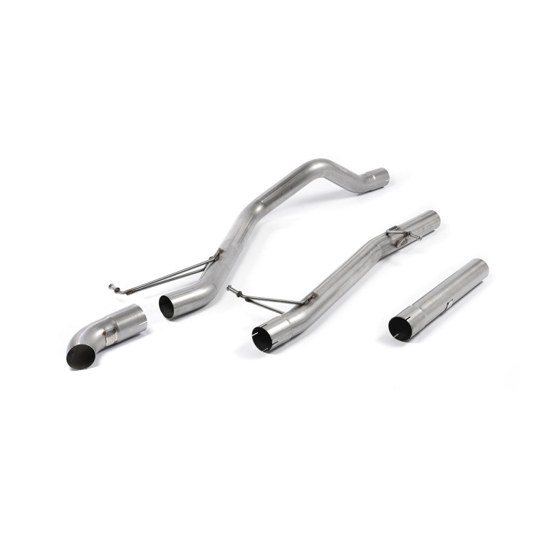 VW T5/T6 LWB - Non-Resonated (Louder) DPF-Back Exhaust System with Discrete Outlet - Discrete
