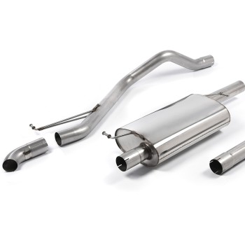 VW T5/T6 LWB - Resonated (Quieter) DPF-Back Exhaust System with Discrete Outlet - Discrete