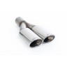 VW T5/T6 LWB - Resonated (Quieter) DPF-Back Exhaust System with Twin Oval Outlets - Polished Oval