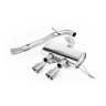 VW Golf R Mk6 - Non-Resonated (Louder) Cat-Back Race Exhaust System with Titanium Tips - Brushed Titanium