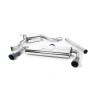 VW Golf GTI Mk7 Resonated (Quieter) Cat-Back Exhaust System with Matt Black Tips - Cerakote Black