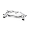VW Golf GTI Mk7 Resonated (Quieter) Cat-Back Exhaust System with Titanium Tips - Brushed Titanium
