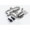 VW Golf GTI Mk7 Non-Resonated (Louder) Cat-Back Exhaust System with Matt Black Tips - Cerakote Black