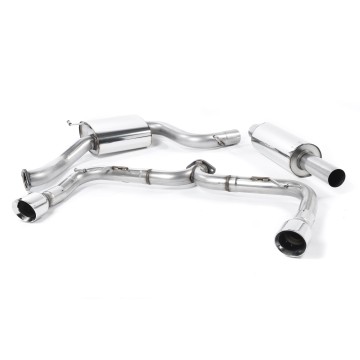 VW Golf GTI Mk7 Non-Resonated (Louder) Cat-Back Exhaust System with Polished Tips - Polished