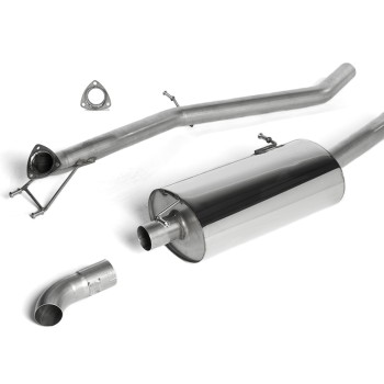 VW Amarok 2.0 BiTDI 163/180 - Cat-Back Exhaust System with Discrete Tailpipe (Exits in OE Position) - Discrete