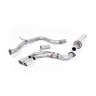 VW Golf GTI Mk7 - Resonated (Quieter) Cat-Back Exhaust System with Polished Tips - Polished