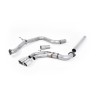 VW Golf GTD Mk7 - Non-Resonated (Louder) Cat-Back Exhaust System with Polished Tips - Polished
