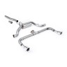 VW Scirocco GT 2.0 TSI 200ps - Non-Resonated (Louder) Cat-Back Exhaust System with Polished GT100 Tips (For Scirocco R Valance) - Polished - GT