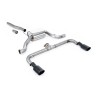 VW Scirocco GT 2.0 TSI 200ps - Non-Resonated (Louder) Cat-Back Exhaust System with Cerakote Black Oval Tips (For Scirocco R Valance) - Cerakote Black - Oval (Jet)