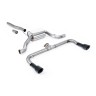 VW Scirocco GT 2.0 TSI 200ps - Non-Resonated (Louder) Cat-Back Exhaust System with Matt Black GT100B Tips (For Scirocco R Valance) - Cerakote Black - GT