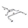 VW Scirocco GT 2.0 TSI 200ps - Non-Resonated (Louder) Cat-Back Exhaust System with Polished Oval Tips (For Scirocco R Valance) - Polished - Oval (Jet)