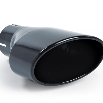 VW Golf R MK7 2.0 TSI (76.2mm systems) - Resonated Turbo-Back Exhaust System with Hi-Flow Sports Catalyst - Cerakote Black