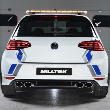 VW Golf R MK7 2.0 TSI (76.2mm systems) - Non-Resonated Turbo-Back Exhaust System with Hi-Flow Sports Catalyst
