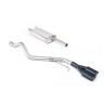 VW T5/T6 SWB - Resonated (Quieter) DPF-Back Exhaust System with Twin Black Oval Outlets - Cerakote Black Oval