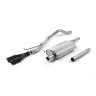 VW T5/T6 LWB - Resonated (Quieter) DPF-Back Exhaust System Twin Black Oval Outlets - Cerakote Black Oval