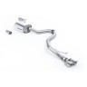 VW Jetta MK6 GLI 2.0T TSI - Resonated (Quieter) Cat-Back Exhaust System with Twin Polished Trims - Polished