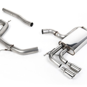 VW Golf Mk5 GT 2.0 TDI 170PS - Non-Resonated (Louder) Cat-Back Exhaust System with Twin Polished Trims