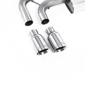 VW Golf Mk5 2.0 TDI 140PS - Non-Resonated (Louder) Cat-Back Exhaust System with Polished Tips (For GTI Valance) - Polished