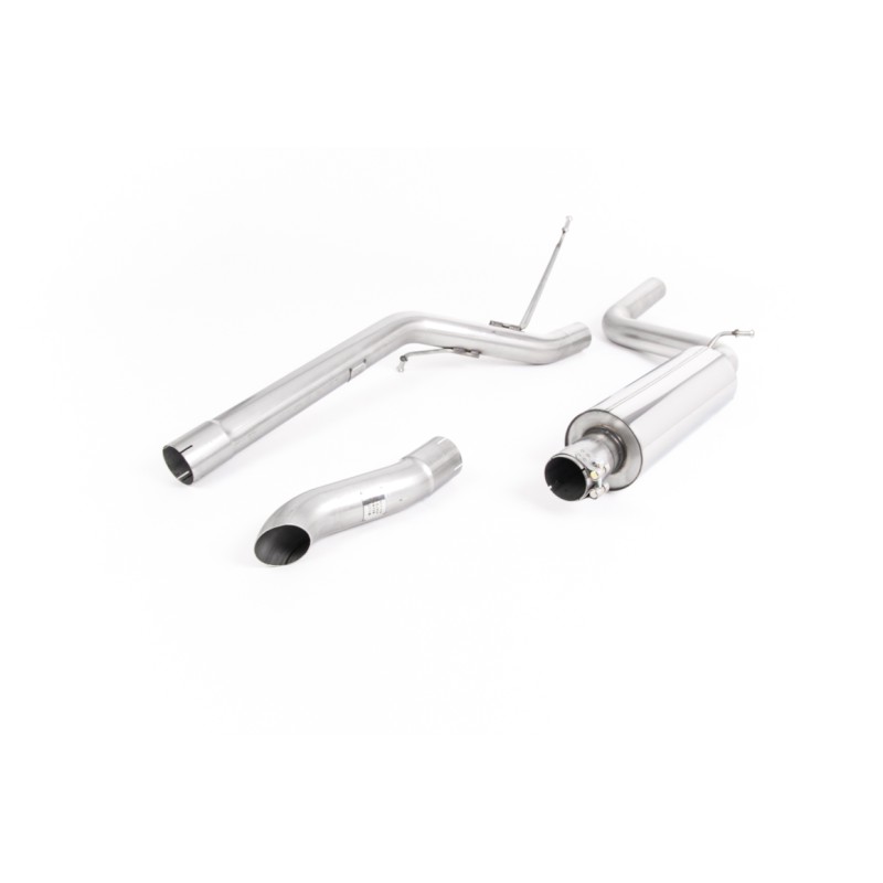 VW Caddy 2.0 TDI (non Maxi Models) - Resonated (Quieter) DPF-Back Exhaust System with Discrete Tip - Discrete