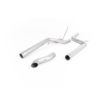 VW Caddy 2.0 TDI (non Maxi Models) - Non-Resonated (Louder) DPF-Back Exhaust System with Discrete Tip - Discrete