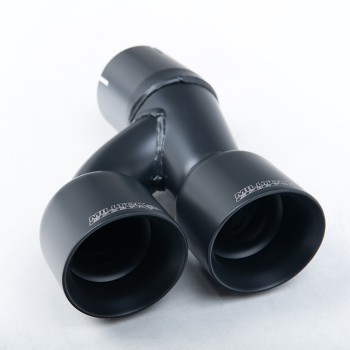 VW Polo R WRC - Non-Resonated (Louder) Cat-Back Exhaust System with Cerakote Black Tips - Cerakote Black