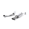 Resonated (Quieter) Cat-Back Exhaust System with Twin Polished Tips - Polished