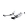Resonated (Quieter) Cat-Back Exhaust System with Twin Cerakote Black Tips - Cerakote Black
