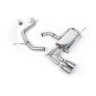 VW Golf Mk6 GT 1.4 TSI 160PS - Non-Resonated (Louder) Cat-Back Exhaust System with Titanium Tips - Brushed Titanium