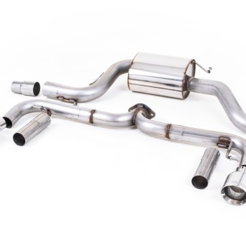 VW Beetle 2.0 TSI (A5 Chassis) - Non-Resonated (Louder) Cat-Back Exhaust System with Polished Tips - Polished