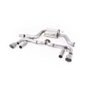 VW Beetle 2.0 TSI (A5 Chassis) - Non-Resonated (Louder) Cat-Back Exhaust System with Titanium Tips - Brushed Titanium