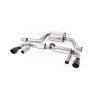 VW Beetle 2.0 TSI (A5 Chassis) - Resonated (Quieter) Cat-Back Exhaust System with Cerakote Black Tips - Cerakote Black