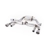 VW Beetle 2.0 TSI (A5 Chassis) - Resonated (Quieter) Cat-Back Exhaust System with Titanium Tips - Brushed Titanium