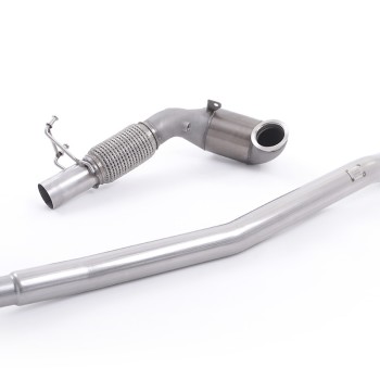 Stainless Steel Cast Downpipe with Race Cat - For OE Cat-Back (Audi/Seat/VW) - OE Cat-Back