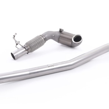 Stainless Steel Cast Downpipe with Race Cat - For Milltek Cat-Back (Audi/Seat/VW) - Milltek Cat-Back