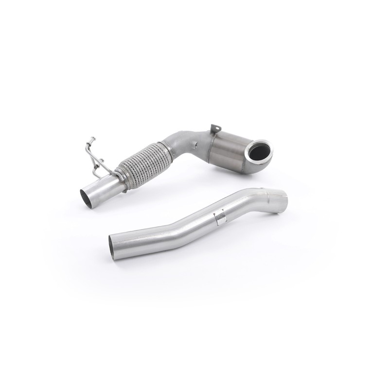 Stainless Steel Cast Downpipe with Race Cat (For Milltek Cat-Back) (Seat/VW) - Milltek Cat-Back