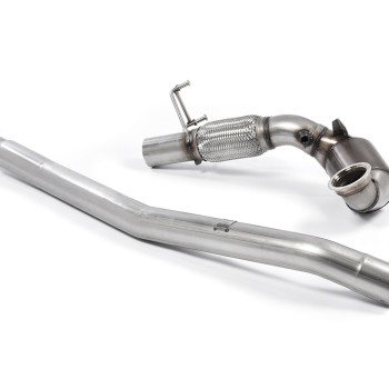 Stainless Steel Cast Large Bore Downpipe with Hi-Flow Sports Catalyst (For OE Cat-Back) (Seat/VW) - OE Cat-Back
