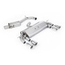 VW Golf R MK7 2.0 TSI (76.2mm systems) - Resonated RACE (Quieter) Cat-Back Exhaust System with Polished GT-100 Round Trims - Polished