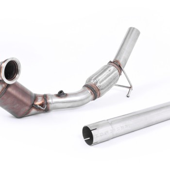 Seat Ibiza Cupra 1.8 TFSI & VW Polo GTI 1.8 TSI - Large Bore Downpipe with Hi-Flow Sports Catalyst (For Milltek Cat-Back) - Milltek Cat-Back