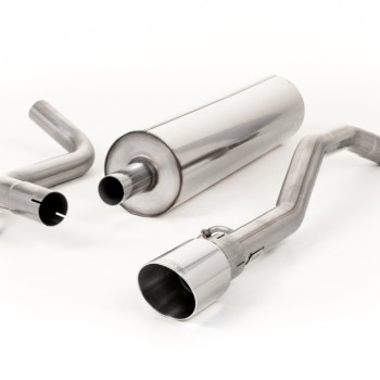 VW Up GTI 115ps & 1.0TSI 90ps - Road+ Cat-Back Exhaust System with GT-90 Polished Trim - Polished