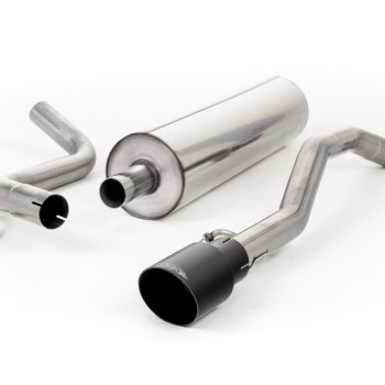 VW Up GTI 115ps & 1.0TSI 90ps - Road+ Cat-Back Exhaust System with GT-90 Cerakote Black Trim - Cerakote Black