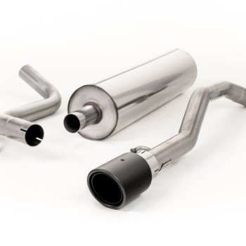 VW Up GTI 115ps & 1.0TSI 90ps - Road+ Cat-Back Exhaust System with JET-90 Carbon Trim - Carbon Fibre