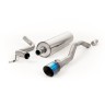 VW Up GTI 115ps & 1.0TSI 90ps - Resonated (Quieter) Cat-Back Exhaust System with GT-90 Burnt Titanium Trim - Burnt Titanium