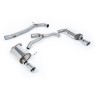 VW Golf 2.0TFSI Mk7 - Non-Resonated (Louder) Cat-Back Exhaust System with Polished GT-100 Trims - Polished