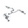 VW Golf 2.0TFSI Mk7 - Resonated (Quieter) Cat-Back Exhaust System with Polished GT-100 Trims - Polished