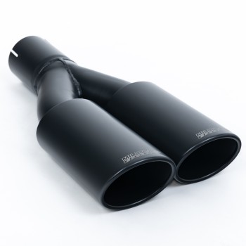 VW Amarok 3.0 V6 TDI - Cat-Back Exhaust System with Cerakote Black Twin Oval Outlet - Cerakote Black
